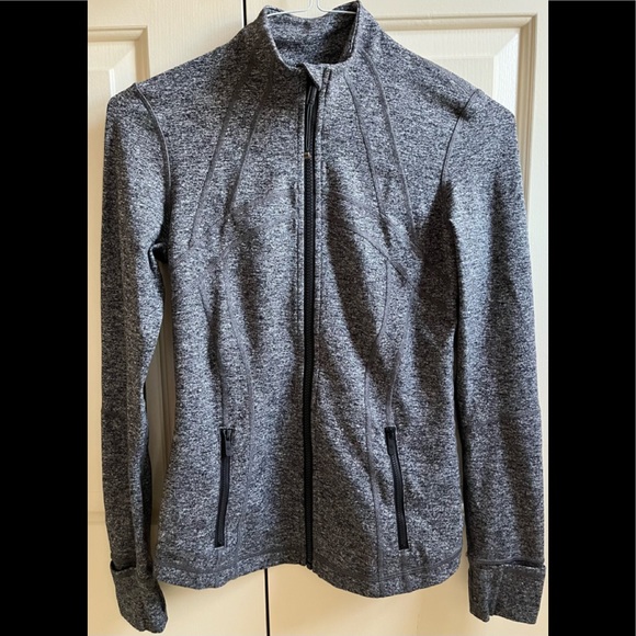 lululemon athletica Jackets & Blazers - 🍒LULULEMON DEFINE Jacket HEATHERED BLACK sz 6 Black Gray Slate